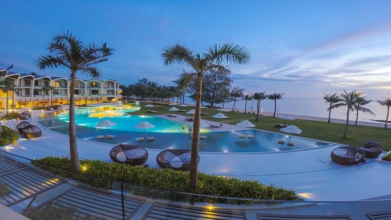 góc nhìn từ khu nghỉ dưỡng The Shell Resort & Spa - các resort ở Phú Quốc