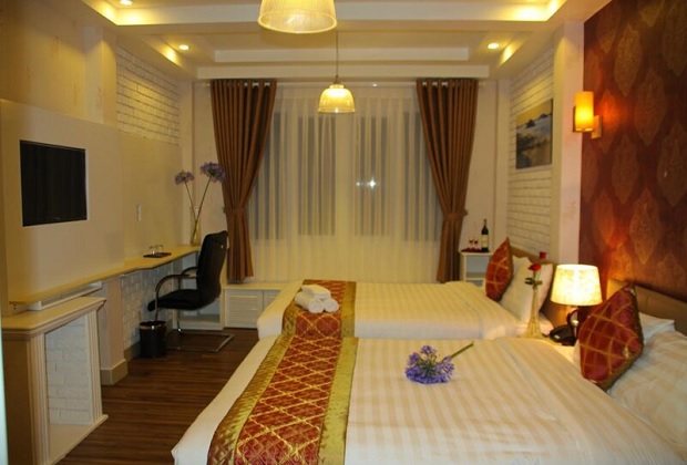 phòng có giường đôi tại Khách sạn Arapang Đà Lạt