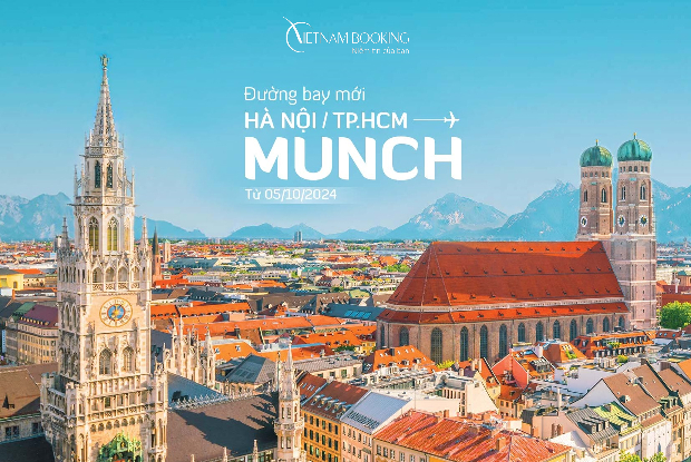 Vietnam Airlines ưu đãi đường bay mới đến Munich